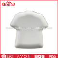 Wholesale white solid colour fancy ceramic like plate